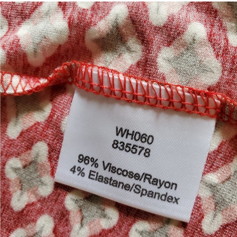 Boden size 4 Red Geometric Wrap Dress - Picture 10 of 13